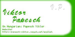 viktor papesch business card